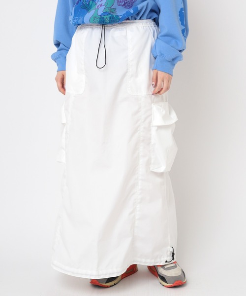 RNA（アールエヌエー）の「G1067 イージーロングスカート（スカート・レディース・ネイビー/ライトグリーン/ホワイト・MEDIUM）」の7枚目の写真