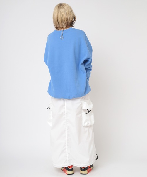 RNA（アールエヌエー）の「G1067 イージーロングスカート（スカート・レディース・ネイビー/ライトグリーン/ホワイト・MEDIUM）」の12枚目の写真