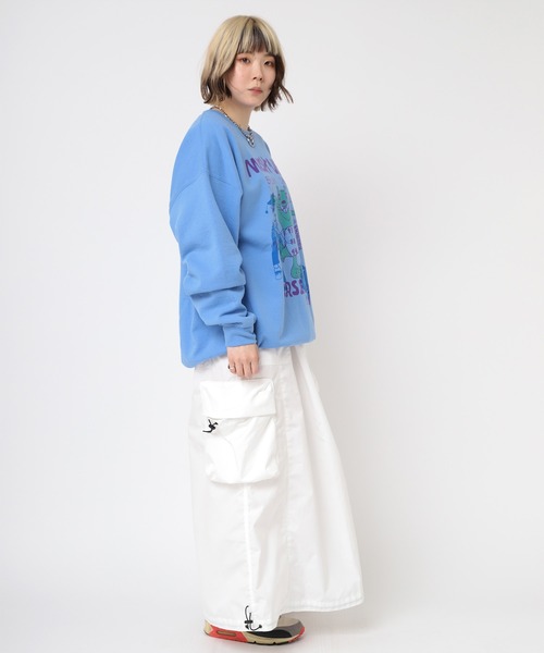 RNA（アールエヌエー）の「G1067 イージーロングスカート（スカート・レディース・ネイビー/ライトグリーン/ホワイト・MEDIUM）」の10枚目の写真