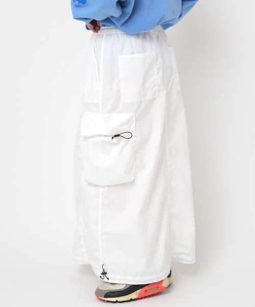 RNA（アールエヌエー）の「G1067 イージーロングスカート（スカート・レディース・ネイビー/ライトグリーン/ホワイト・MEDIUM）」の8枚目の写真