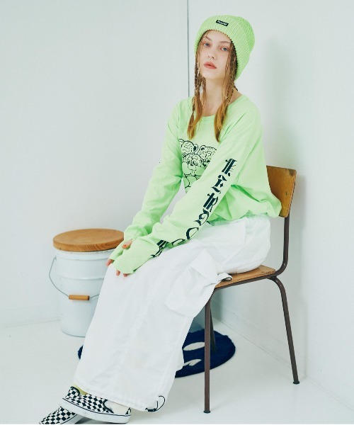 RNA（アールエヌエー）の「G1067 イージーロングスカート（スカート・レディース・ネイビー/ライトグリーン/ホワイト・MEDIUM）」の17枚目の写真