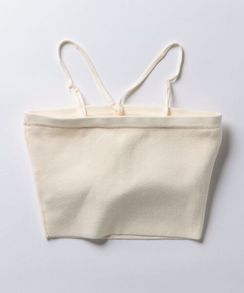 archives(アルシーヴ)の「カップ付きラメアソートニットキャミソール(キャミソール・レディース・アイボリー/ブラック/オフホワイト/チャコールグレー/ホワイト・MEDIUM)」の9枚目の写真