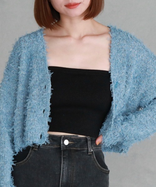 archives(アルシーヴ)の「カップ付きラメアソートニットキャミソール(キャミソール・レディース・アイボリー/ブラック/オフホワイト/チャコールグレー/ホワイト・MEDIUM)」の20枚目の写真