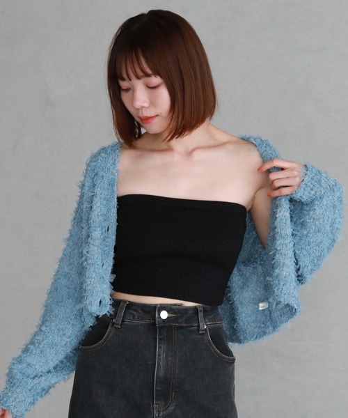 archives(アルシーヴ)の「カップ付きラメアソートニットキャミソール(キャミソール・レディース・アイボリー/ブラック/オフホワイト/チャコールグレー/ホワイト・MEDIUM)」の22枚目の写真