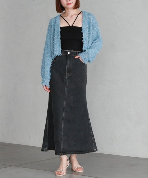 archives(アルシーヴ)の「カップ付きラメアソートニットキャミソール(キャミソール・レディース・アイボリー/ブラック/オフホワイト/チャコールグレー/ホワイト・MEDIUM)」の11枚目の写真