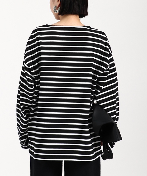 VERMEIL par iena(ヴェルメイユパーイエナ)の「【TICCA/ティッカ】バスクシャツUnisex(Tシャツ/カットソー・レディース・ピンク/ブラック系その他・FREE)」の5枚目の写真