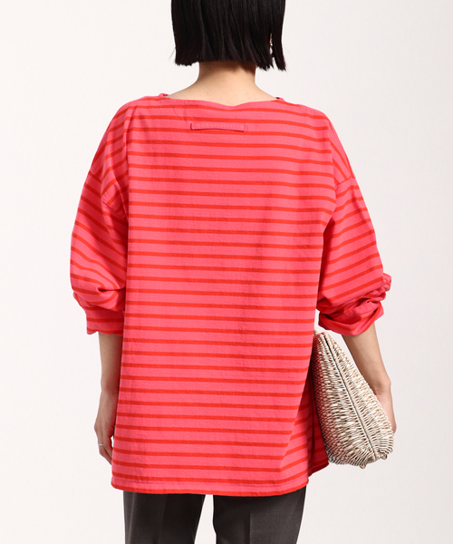 VERMEIL par iena(ヴェルメイユパーイエナ)の「【TICCA/ティッカ】バスクシャツUnisex(Tシャツ/カットソー・レディース・ピンク/ブラック系その他・FREE)」の13枚目の写真