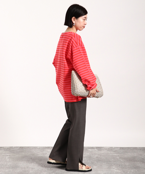 VERMEIL par iena(ヴェルメイユパーイエナ)の「【TICCA/ティッカ】バスクシャツUnisex(Tシャツ/カットソー・レディース・ピンク/ブラック系その他・FREE)」の15枚目の写真