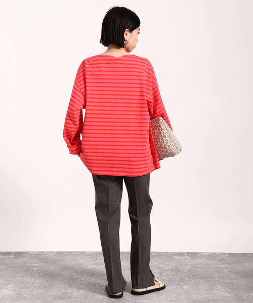 VERMEIL par iena(ヴェルメイユパーイエナ)の「【TICCA/ティッカ】バスクシャツUnisex(Tシャツ/カットソー・レディース・ピンク/ブラック系その他・FREE)」の16枚目の写真