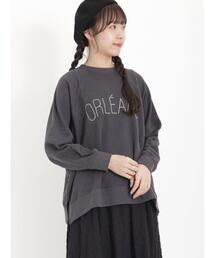 Samansa Mos2 | 裏毛ぽこぽこ刺繍スウェット(Tシャツ/カットソー)