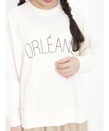 Samansa Mos2 | 裏毛ぽこぽこ刺繍スウェット(Tシャツ/カットソー)