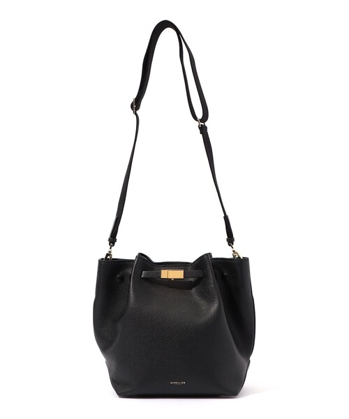 DEMELLIER LONDON(デメリエーロンドン)の「DEMELLIER NEW YORK BUCKET ショルダーバッグ(ショルダーバッグ・レディース・ベージュ/ブラック・FREE)」の2枚目の写真