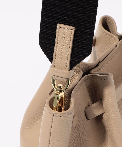 DEMELLIER LONDON(デメリエーロンドン)の「DEMELLIER NEW YORK BUCKET ショルダーバッグ(ショルダーバッグ・レディース・ベージュ/ブラック・FREE)」の8枚目の写真