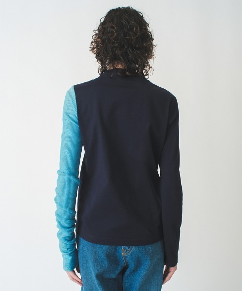 soduk（スドーク）の「one long t-shirt（Tシャツ/カットソー・レディース・ホワイト/ネイビー・FREE）」の16枚目の写真