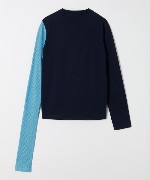 soduk（スドーク）の「one long t-shirt（Tシャツ/カットソー・レディース・ホワイト/ネイビー・FREE）」の7枚目の写真