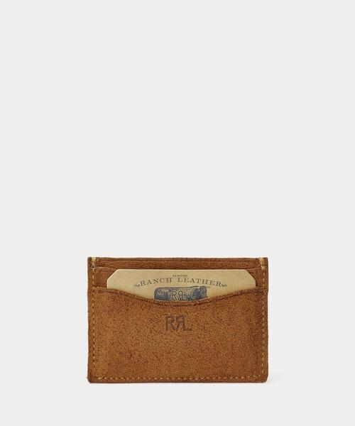 RRL（ダブル アール エル）の「ラフアウト スエード カード ホルダー