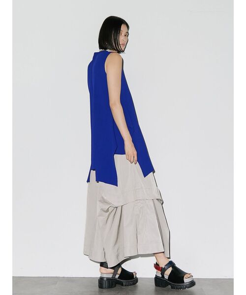 UN3D.(アンスリード)の「サイドパーツスリーブレスニット(ニット/セーター・レディース・ライム/ホワイト/ブラック/ブルー/グレー・FREE)」の19枚目の写真