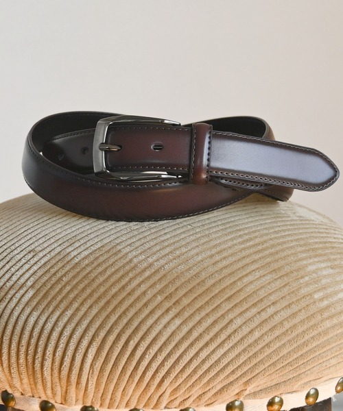 An+u（アンユー）の「グラデーションレザーベルト（ベルト・メンズ・ブラック/グレー/ネイビー/ベージュ/ブラウン・FREE）」の4枚目の写真