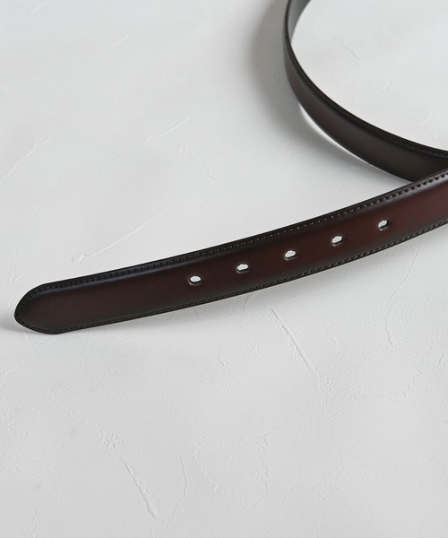 An+u（アンユー）の「グラデーションレザーベルト（ベルト・メンズ・ブラック/グレー/ネイビー/ベージュ/ブラウン・FREE）」の7枚目の写真