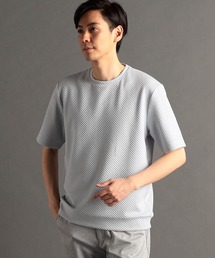 ジオメトリックブリスタージャカード クルーネックTシャツ