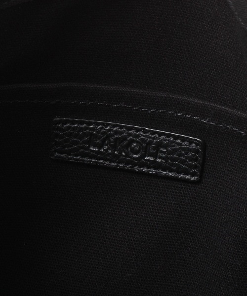 LAKOLE（ラコレ）の「フェイクレザーキャンバストートバッグ / 105264（トートバッグ・メンズ・ナチュラル/グレー/ブラック・FREE）」の19枚目の写真