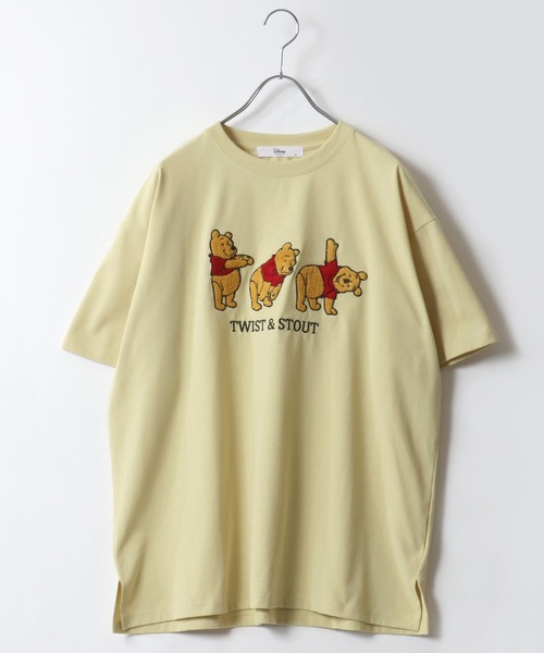 Disney(ディズニー)の「Disney(ディズニー)キャラクター刺繍・サガラ刺繍・ラインストーン半袖Tシャツ レディース/ミッキーマウス/くまのプーさん/101匹わんちゃん(Tシャツ/カットソー・レディース・ライトグリーン/ライトグレー/ミント/ブルー系その他/パープル/オフホワイト/ホワイト系その他2/グレー系その他/ダークグリーン/マスタード/ベージュ/ピンク/イエロー/グリーン系その他/ネイビー/ホワイト系その他・L/M)」の8枚目の写真