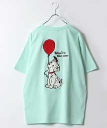 Disney(ディズニー)キャラクター刺繍・サガラ刺繍・ラインストーン半袖Tシャツ レディース/ミッキーマウス/くまのプーさん/101匹わんちゃん