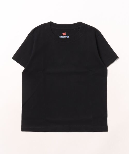 HANES(ヘインズ)の「【HANES/ヘインズ】BEEFY-T KIDSTシャツ H5380 ビーフィー Tシャツ 無地 キッズ ヘビーウェイト(Tシャツ/カットソー・キッズ・ホワイト/ブラック・120cm/140cm/160cm)」の2枚目の写真