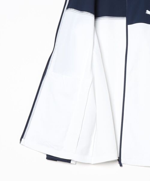 PUMA(プーマ)の「プーマ PUMA クロス ウーブンジャケット_(ジャージ・メンズ・グレー/ブラック/ホワイト×ネイビー・LL/3L/M/L)」の5枚目の写真