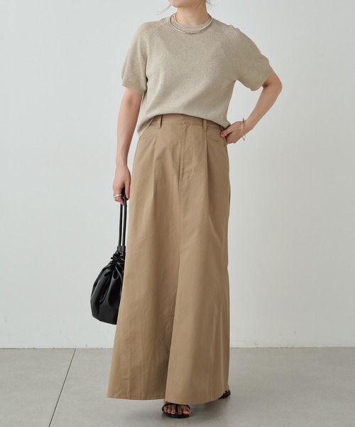 Omekashi(オメカシ)の「シアーラメニット(ニット/セーター・レディース・ベージュ/ブロンズ/オフホワイト/チャコールグレー/シルバー/レッド・FREE)」の15枚目の写真