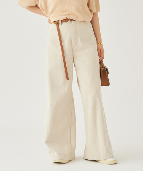 plage（プラージュ）の「Cotton/Linen WIDE デニム（デニム