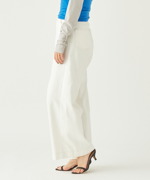 plage(プラージュ)の「Cotton/Linen WIDE デニム(デニムパンツ・レディース・ベージュ/ホワイト・34/36/38)」の20枚目の写真