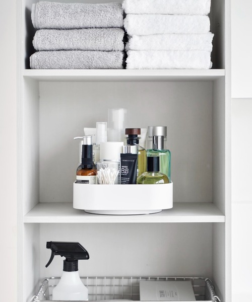 BIRTHDAY BAR（バースデイバー）の「tower 回転式収納ラック スクエア（キッチン収納・レディース・ホワイト・フリー）」の9枚目の写真