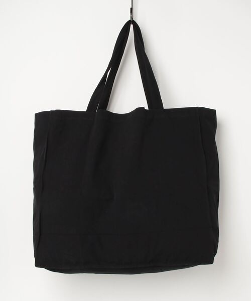 【ALLSAINTS】ラージロゴ トートバッグ オーガニックコットン 黒 セール】LARGE TIERRA LOGO TOTE BAG | LARGE TIERRA ロゴ