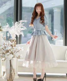 emiria EMIRIAWIZ❣️フリル袖 ワンピース　新品未使用 emiriawiz（エミリアウィズ）の「Puff-sleeve tulle one-piece