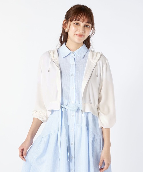 laisse passe パーカー LAISSE PASSE（レッセパッセ）の「ジョーゼットパーカー（パーカー