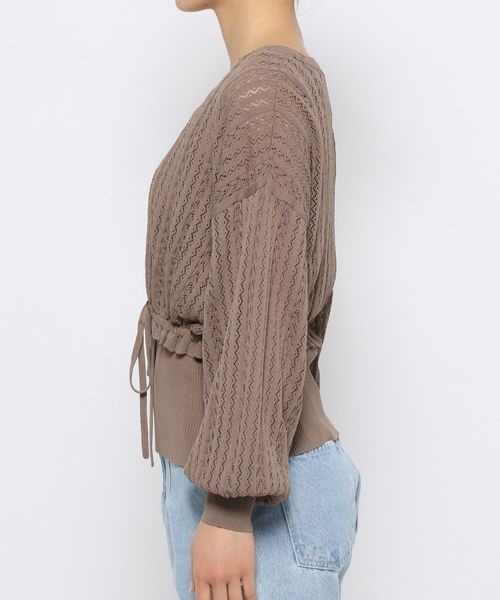 mysty woman（ミスティウーマン）の「サマーカーデアンサンブル　121010（カーディガン/ボレロ・レディース・アイボリー/ブラウン/オレンジ・FREE）」の11枚目の写真