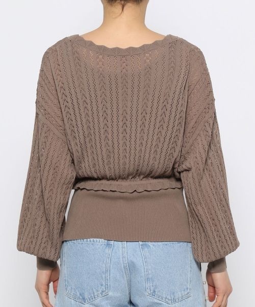 mysty woman（ミスティウーマン）の「サマーカーデアンサンブル　121010（カーディガン/ボレロ・レディース・アイボリー/ブラウン/オレンジ・FREE）」の12枚目の写真