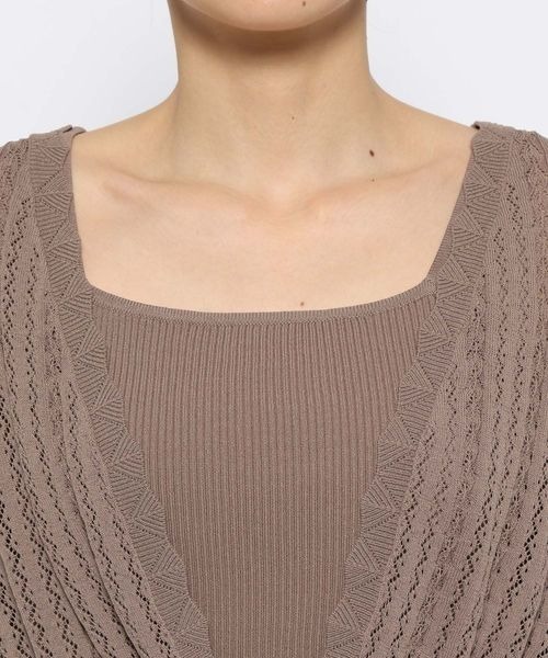 mysty woman（ミスティウーマン）の「サマーカーデアンサンブル　121010（カーディガン/ボレロ・レディース・アイボリー/ブラウン/オレンジ・FREE）」の13枚目の写真