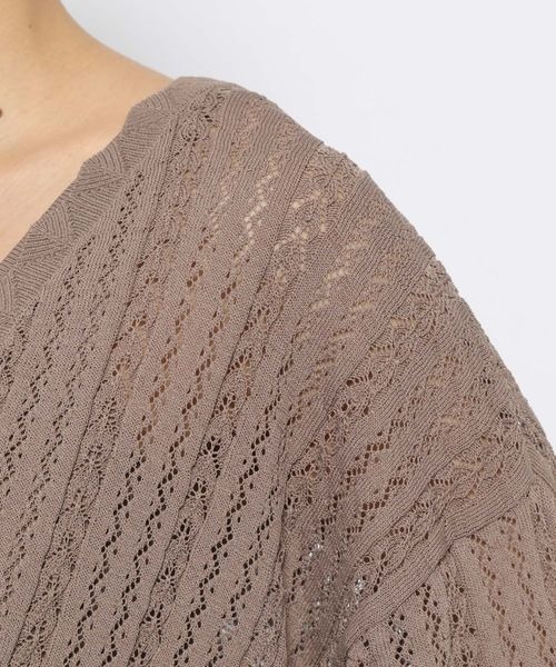 mysty woman（ミスティウーマン）の「サマーカーデアンサンブル　121010（カーディガン/ボレロ・レディース・アイボリー/ブラウン/オレンジ・FREE）」の15枚目の写真