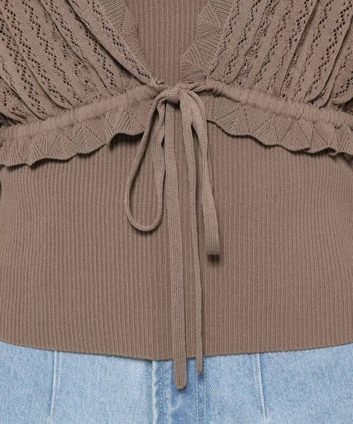 mysty woman（ミスティウーマン）の「サマーカーデアンサンブル　121010（カーディガン/ボレロ・レディース・アイボリー/ブラウン/オレンジ・FREE）」の17枚目の写真