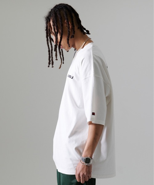 FUBU( フブ)の「FUBU フブ ブランド クラシック 筆記体 ロゴ クラック プリント 刺繍 アメカジ 半袖 Tシャツ ティーシャツ(Tシャツ/カットソー・メンズ・オフホワイト/スミクロ/カモフラージュ・XXL/XL/L/M)」の6枚目の写真