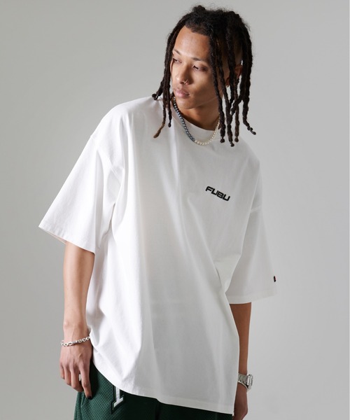 FUBU( フブ)の「FUBU フブ ブランド クラシック 筆記体 ロゴ クラック プリント 刺繍 アメカジ 半袖 Tシャツ ティーシャツ(Tシャツ/カットソー・メンズ・オフホワイト/スミクロ/カモフラージュ・XXL/XL/L/M)」の5枚目の写真