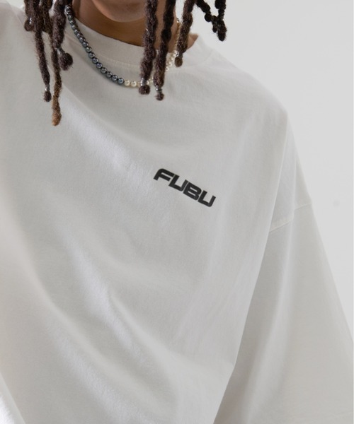 FUBU( フブ)の「FUBU フブ ブランド クラシック 筆記体 ロゴ クラック プリント 刺繍 アメカジ 半袖 Tシャツ ティーシャツ(Tシャツ/カットソー・メンズ・オフホワイト/スミクロ/カモフラージュ・XXL/XL/L/M)」の10枚目の写真