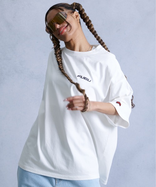FUBU( フブ)の「FUBU フブ ブランド クラシック 筆記体 ロゴ クラック プリント 刺繍 アメカジ 半袖 Tシャツ ティーシャツ(Tシャツ/カットソー・メンズ・オフホワイト/スミクロ/カモフラージュ・XXL/XL/L/M)」の9枚目の写真