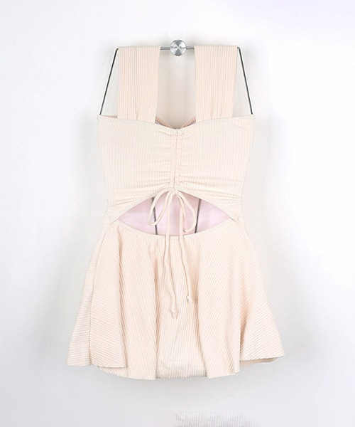 c.u.l（シーユーエル）の「フリルスカート ワンピース 水着 culb83（水着・レディース・ブラック/アイボリー・M/L/XL）」の22枚目の写真