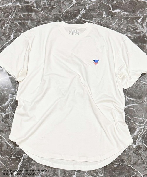 Grateful Dead(グレイトフルデッド)の「GRATEFUL DEAD グレイトフルデッド オーバーサイズ ヘム 半袖Tシャツ(Tシャツ/カットソー・メンズ・チャコール/ベージュ/パープル/オレンジ/ホワイト系/ブラック/オフホワイト/ダークグリーン・M/L/XL)」の17枚目の写真