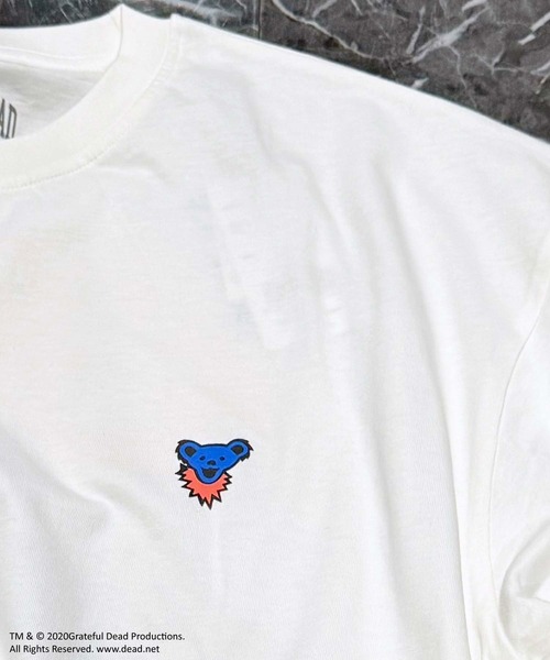 Grateful Dead(グレイトフルデッド)の「GRATEFUL DEAD グレイトフルデッド オーバーサイズ ヘム 半袖Tシャツ(Tシャツ/カットソー・メンズ・チャコール/ベージュ/パープル/オレンジ/ホワイト系/ブラック/オフホワイト/ダークグリーン・M/L/XL)」の18枚目の写真