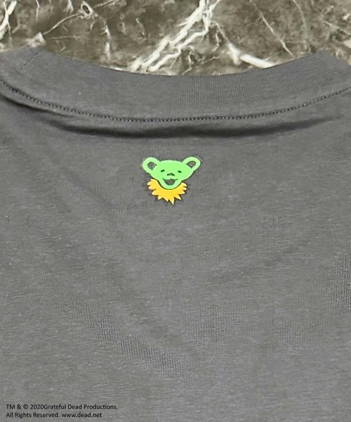 Grateful Dead(グレイトフルデッド)の「GRATEFUL DEAD グレイトフルデッド オーバーサイズ ヘム 半袖Tシャツ(Tシャツ/カットソー・メンズ・チャコール/ベージュ/パープル/オレンジ/ホワイト系/ブラック/オフホワイト/ダークグリーン・M/L/XL)」の22枚目の写真