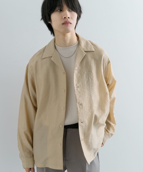 MORABITO - MORABITO シアーストライプ ブラウス シャツ MORABITO - MORABITO シアーストライプ ブラウス シャツの通販